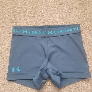 Under Armour Gray and Blue Athletic Shorts